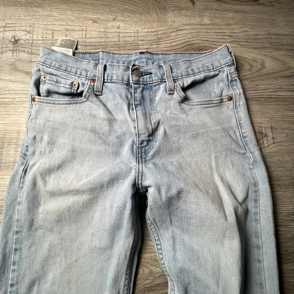 Levi's 510 Skinny Jeans Mens‎ 31x29 Light Wash Blue Denim Stretch Tapered Pants